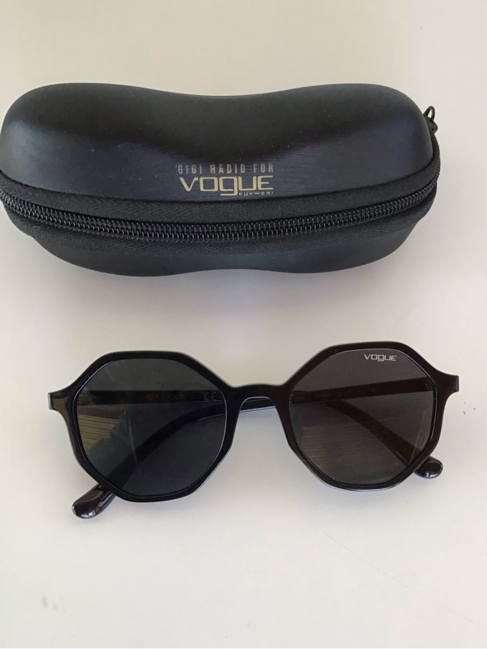Gigi Hadid for Vogue Black Octagonal Women's Sunglasses